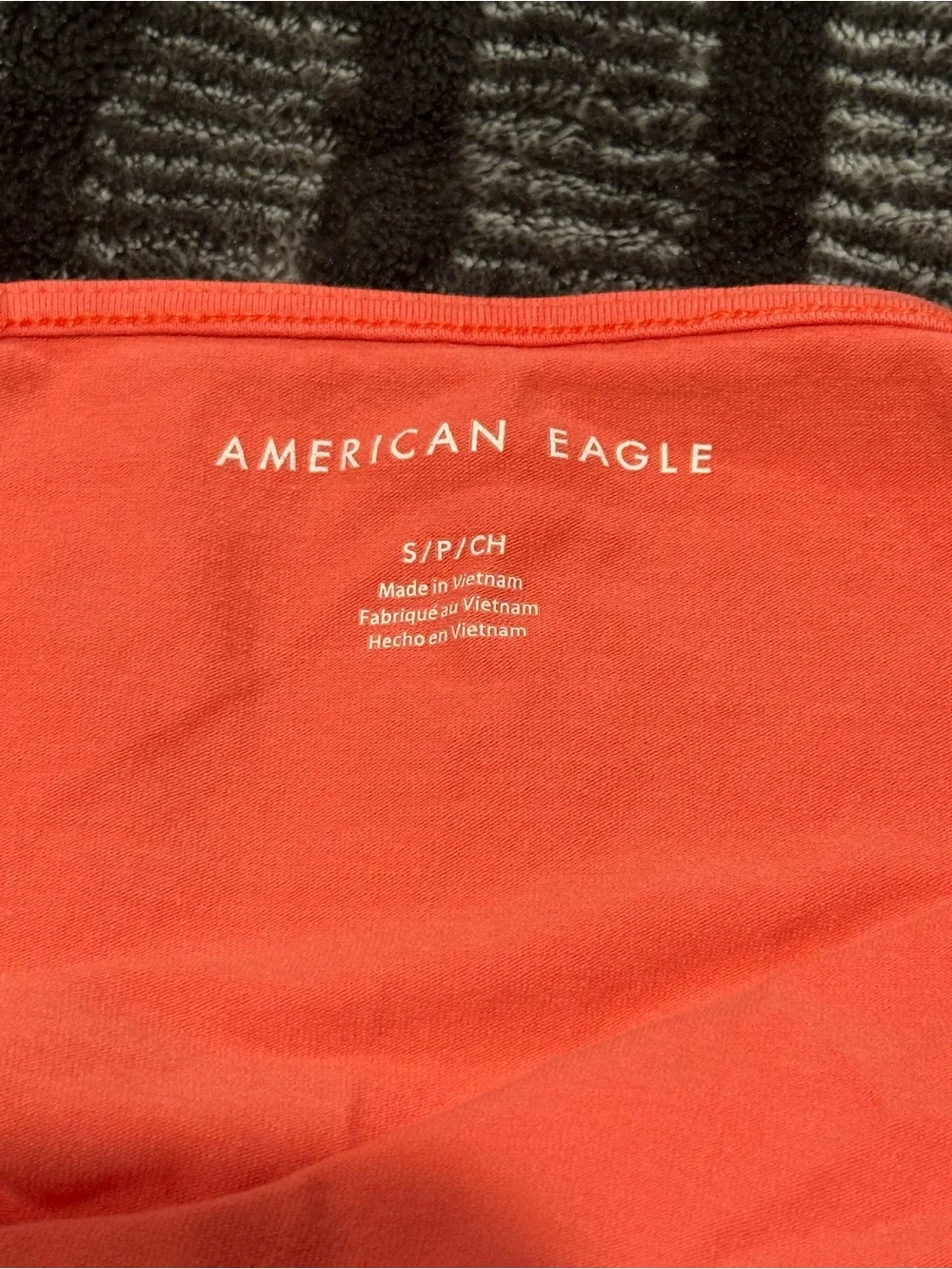 Simple Bright Coral Halter Crop Tank Top - Picture 3 of 4